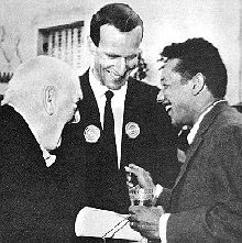 Avec le baron MOLLE et Boris VIAN le 11 juin 1959.